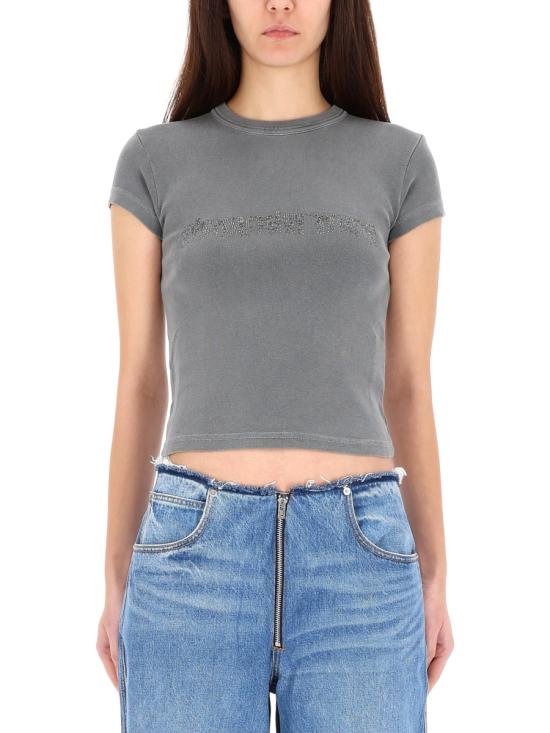 26SS 알렉산더 왕 반팔 티셔츠 1CC1261209 020 GREY - ALEXANDER WANG