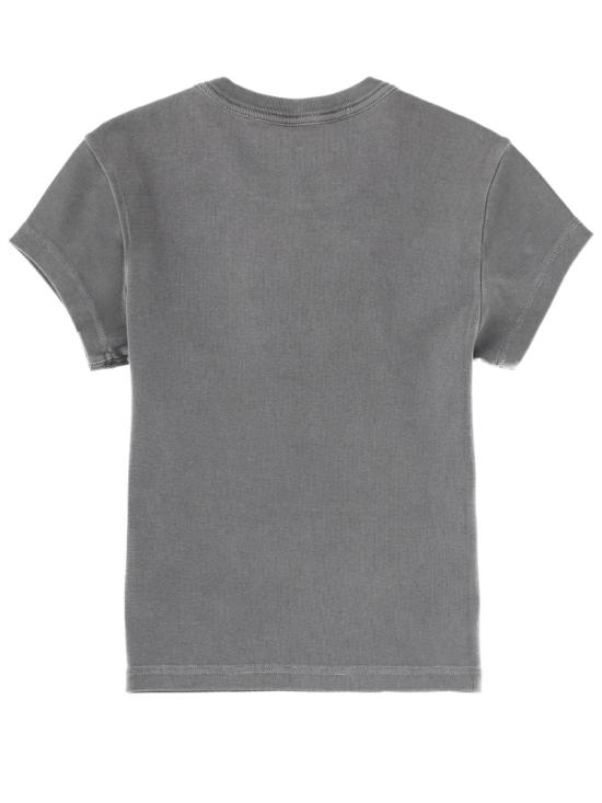 26SS 알렉산더 왕 반팔 티셔츠 1CC1261209 020 GREY - ALEXANDER WANG