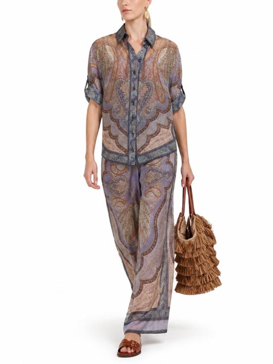 26FW 짐머만 스트레이트 팬츠 5580PRS262 TPBL MULTICOLOUR - ZIMMERMANN