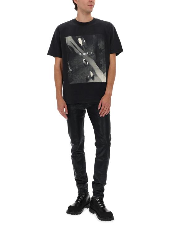 26SS 퍼플 브랜드 반팔 티셔츠 P104 TBDS126BLACK - PURPLE BRAND