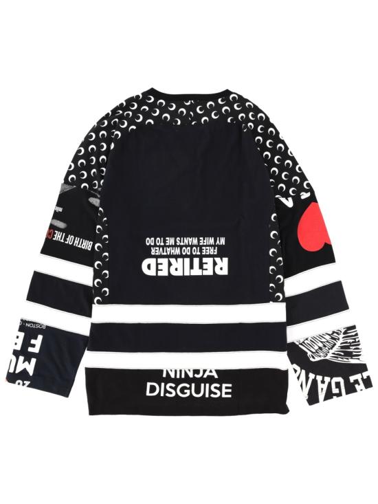 25FW 마린세르 긴팔 티셔츠 MTT095AUJER0003BK99 BLACK DOM - MARINE SERRE