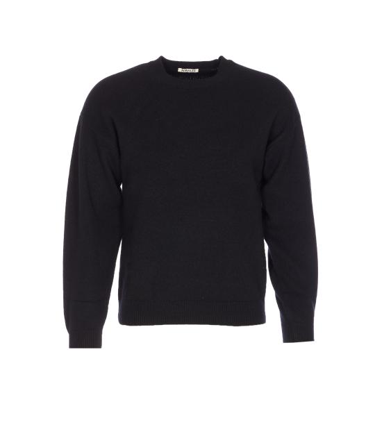 25FW 오라리 스웨터 A25AP02BC TOP BLACK Black