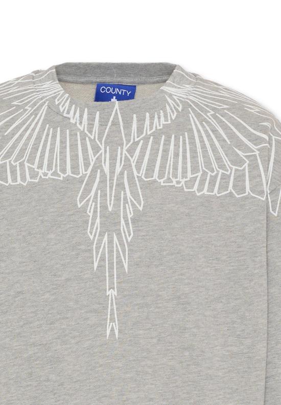 25FW [키즈] 컨트리 오브 밀란 니트/스웻셔츠 F5CMJBSW071 101 GREY - COUNTY OF MILAN