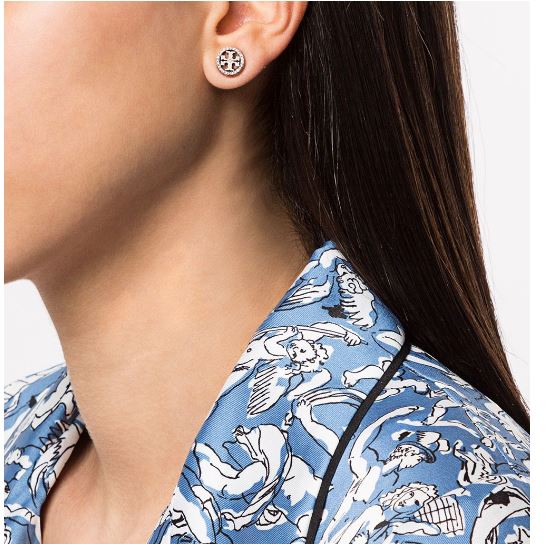 26SS 토리버치 이어링 53422 042 Tory silver crystal - TORY BURCH