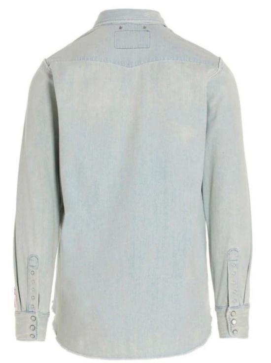 26SS 골든구스 해머드 스터드 데님 데님 셔츠 GMP00487 P00063650100 Blue - GOLDEN GOOSE
