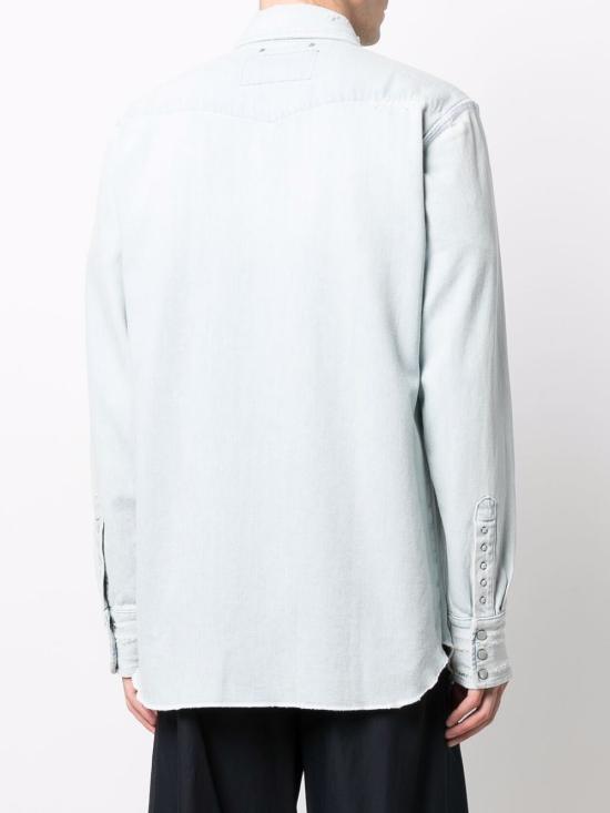 26SS 골든구스 해머드 스터드 데님 데님 셔츠 GMP00487 P00063650100 Blue - GOLDEN GOOSE