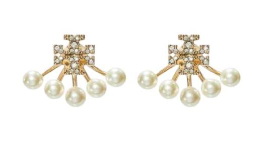 26SS 토리버치 이어링 163695 782 Tory gold pearl crystal