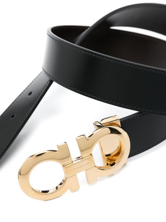 26SS 살바토레 페라가모 가죽 벨트 675542 586940NERO Black - SALVATORE FERRAGAMO