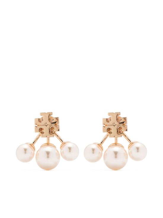 26SS 토리버치 이어링 153672 700 Gold cream - TORY BURCH