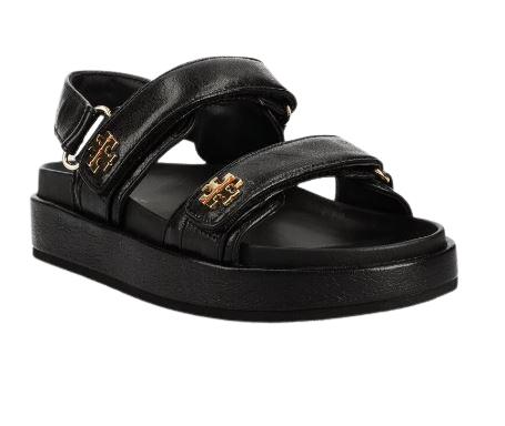 26SS 토리버치 키라 스포츠 샌들 144328 001 Black - TORY BURCH
