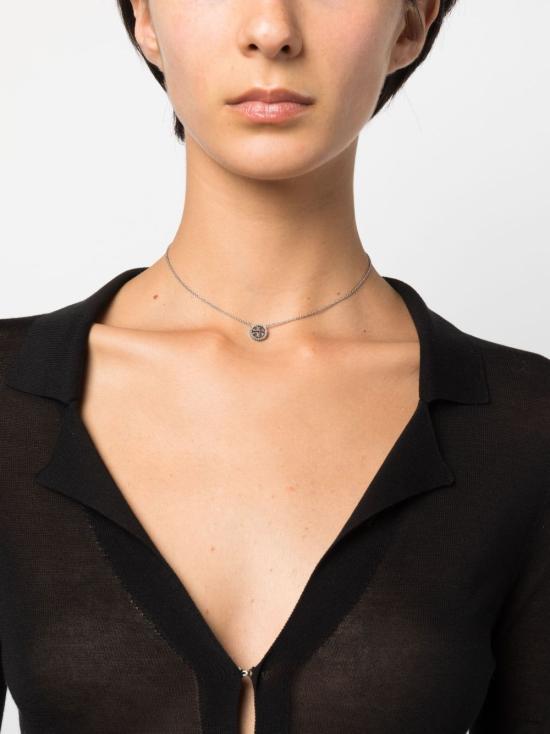26SS 토리버치 목걸이/팬던트 53420 042 Silver crystal - TORY BURCH