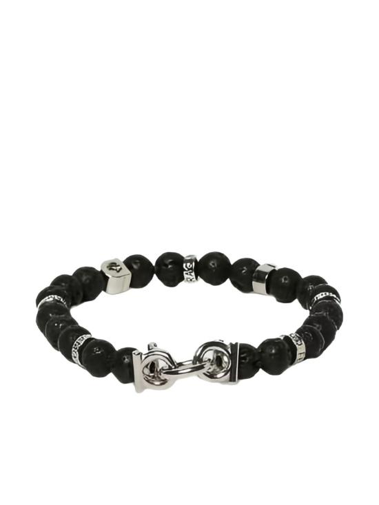 26SS 살바토레 페라가모 브레이슬릿 770150 717501PIETRA LAVICA Black - SALVATORE FERRAGAMO