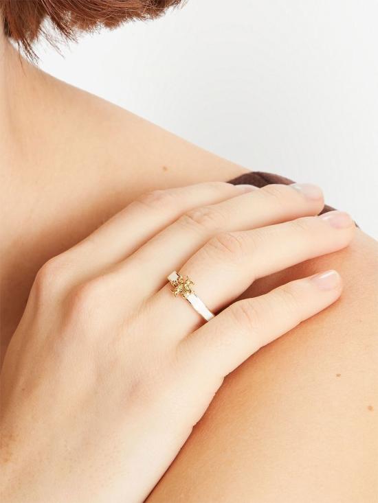 26SS 토리버치 반지 143760 700 Tory gold ivory - TORY BURCH