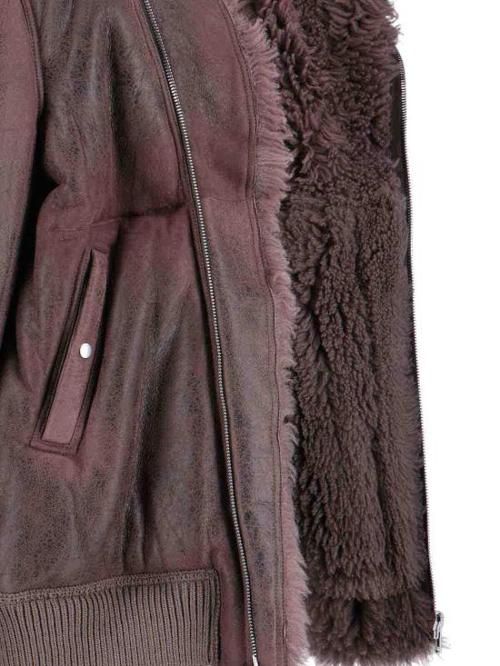  릭 오웬스 가죽 자켓 RU02E1760LSHC78 Grey - RICK OWENS