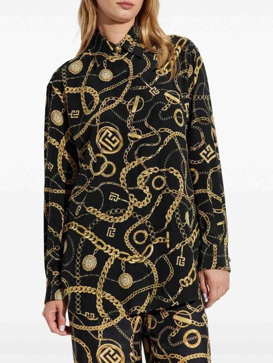 25FW 발망 블라우스 FF1HS435SF00EAD Black - BALMAIN