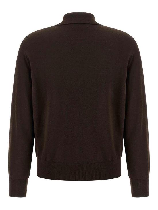 26FW 드리스 반 노튼 폴로 티셔츠 2520112032700700 Brown - DRIES VAN NOTEN