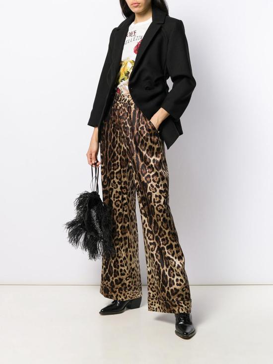  돌체앤가바나 팔라초 팬츠 FTAMPTFSAXYHY13M Animal Print - DOLCE & GABBANA