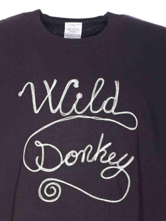 25FW 와일드 동키 스웨터 CHAINLOGOBLACK Black - WILD DONKEY