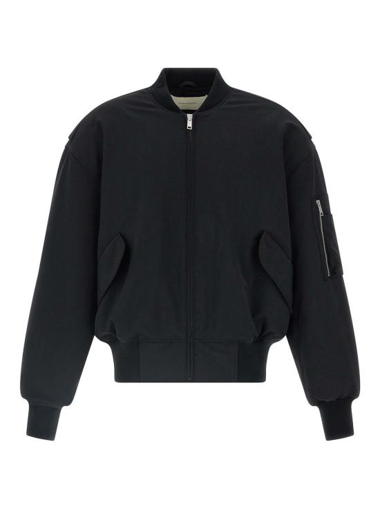  엔타이어 스튜디오 봄버 자켓 ESUW251047BWBW Black