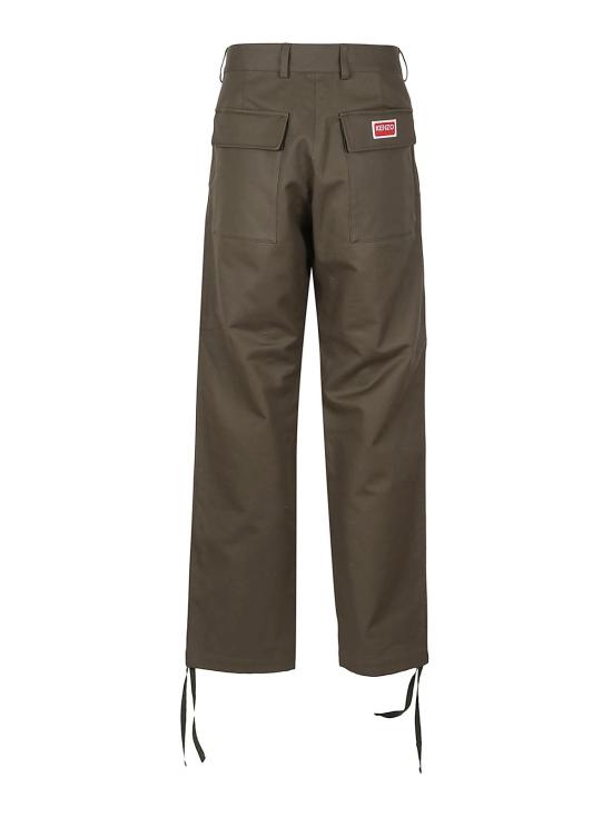  겐조 스트레이트 팬츠 FC65PA2419RB51 Dark Green - KENZO