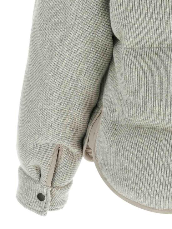  브루넬로 쿠치넬리 숏패딩 M01ET7728CCW76 Silver - BRUNELLO CUCINELLI