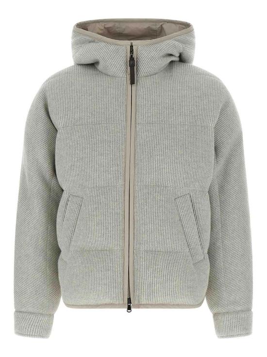  브루넬로 쿠치넬리 숏패딩 M01ET7728CCW76 Silver