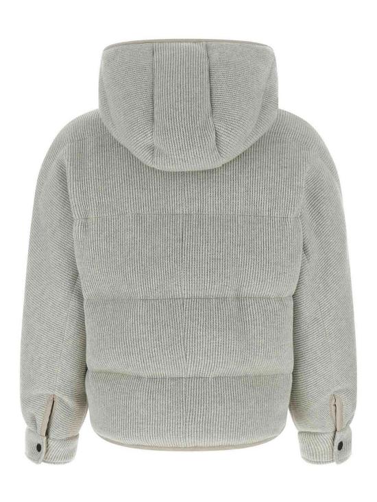  브루넬로 쿠치넬리 숏패딩 M01ET7728CCW76 Silver - BRUNELLO CUCINELLI