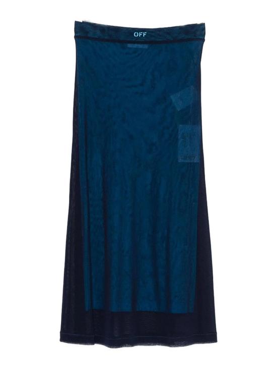  오프화이트 롱 스커트 OWCW00LF25JER0014870 Blue