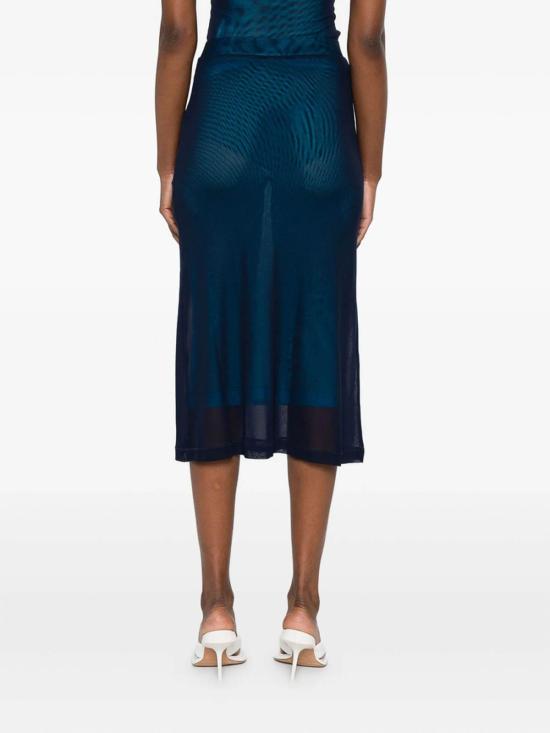  오프화이트 롱 스커트 OWCW00LF25JER0014870 Blue - OFF WHITE