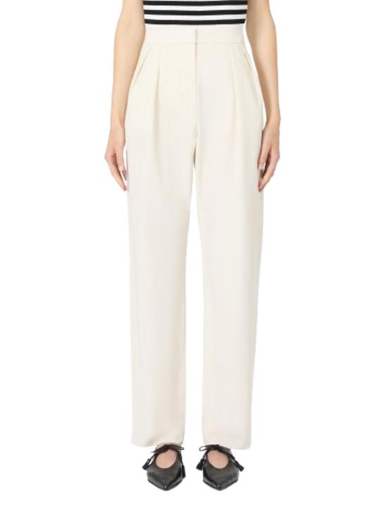 25FW 막스마라 스트레이트 팬츠 2521136041600001 White - MAX MARA