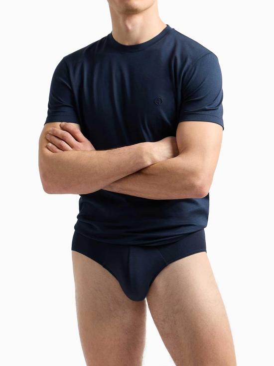 25FW 조르지오 아르마니 반팔 티셔츠 GM001810TE13559UB100 Grey - GIORGIO ARMANI