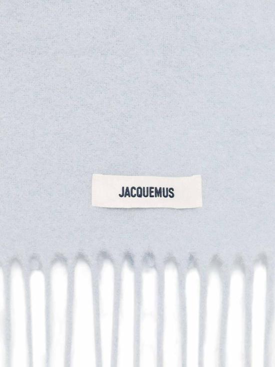 26FW 자크뮈스 프린지 울 스카프 ACU00572BOT4032635 Blue - JACQUEMUS