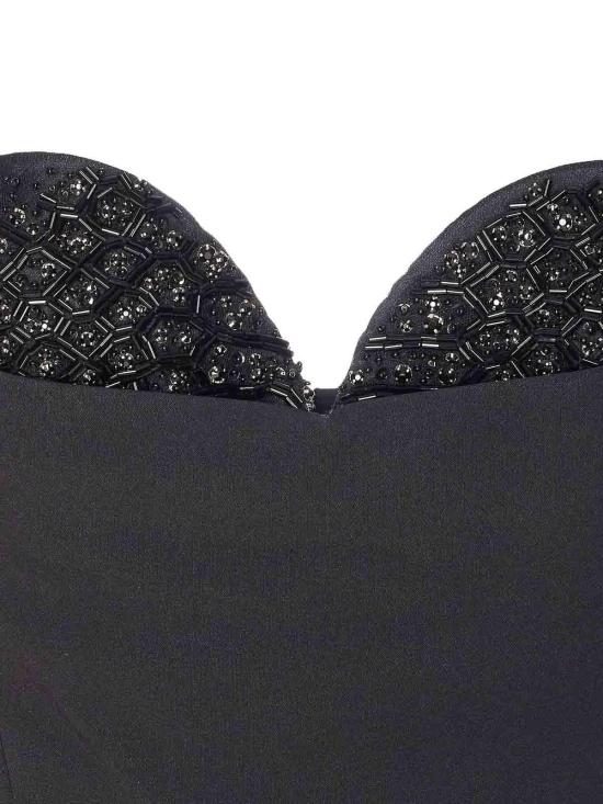 25FW 엘리자베타프랜치 미디 스커트 AB83557E2110 Black - ELISABETTA FRANCHI