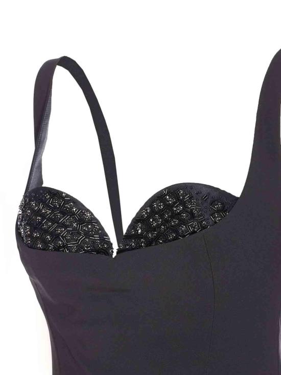 25FW 엘리자베타프랜치 미디 스커트 AB83557E2110 Black - ELISABETTA FRANCHI