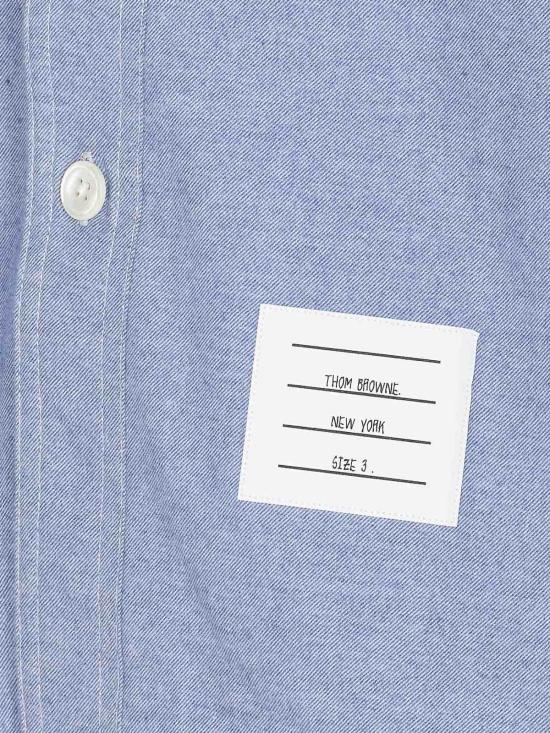 25FW 톰브라운 긴팔 셔츠 MWL420AF0325480 Blue - THOM BROWNE