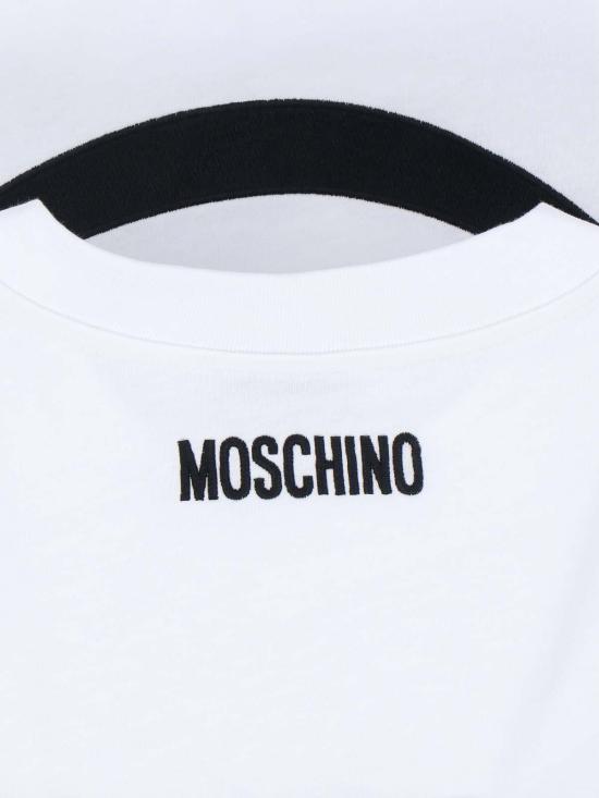  모스키노 반팔 티셔츠 252D071254411001 White - MOSCHINO