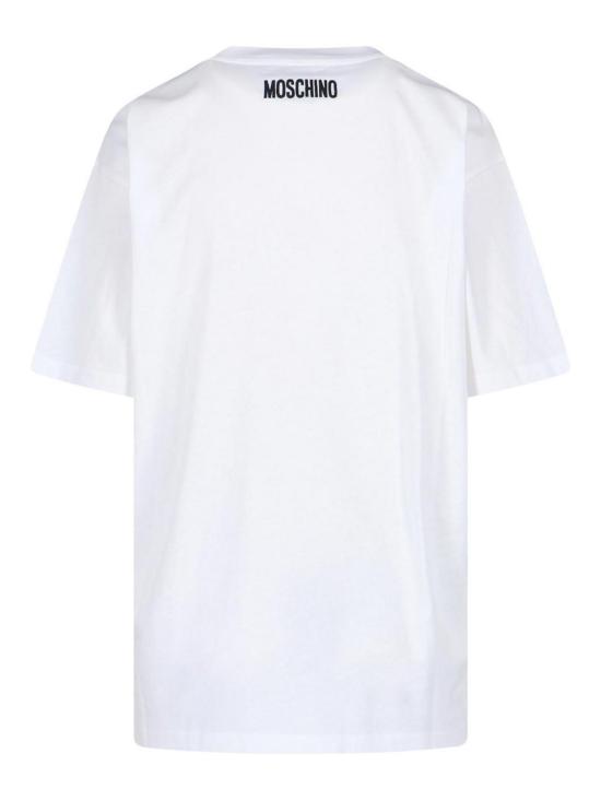 모스키노 반팔 티셔츠 252D071254411001 White - MOSCHINO