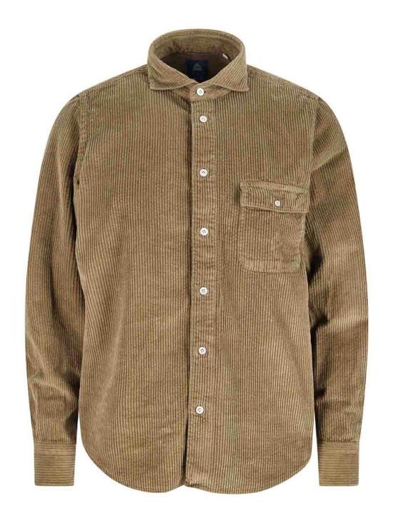 25FW 피나모레 긴팔 셔츠 A5062GSALINATACHILLE191 Brown