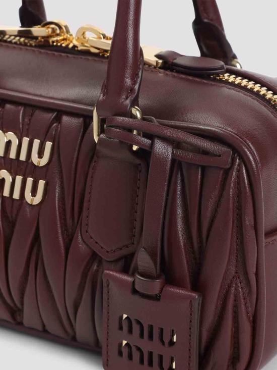 25FW 미우미우 숄더백 5BB142VOONAN88F0007 Dark Red - MIU MIU