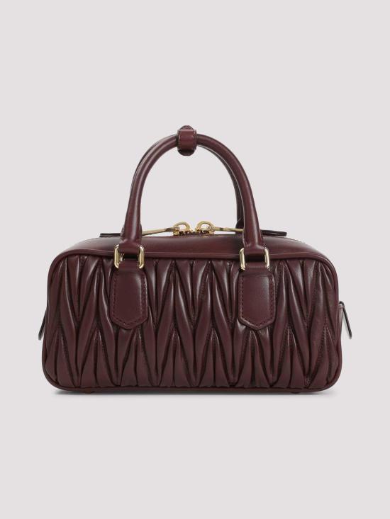 25FW 미우미우 숄더백 5BB142VOONAN88F0007 Dark Red - MIU MIU