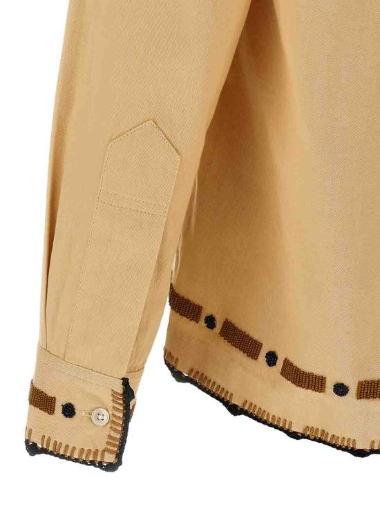  보디 셔츠 MRF25SH019TANBROWN Beige - BODE