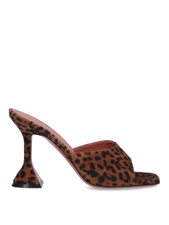 26FW 아미 샌들 15S365749LUPLEOPARDPRINTEDSUEDE BROWN