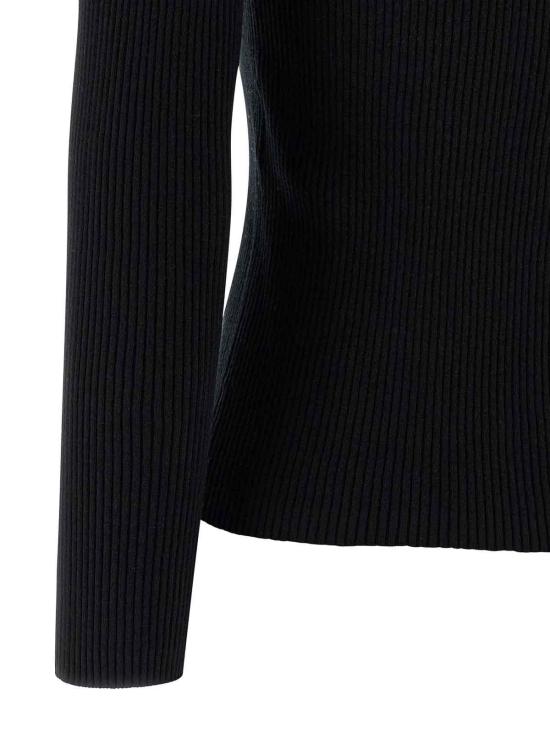  메종키츠네 베이비 폭스 파인 립 울 가디건 PW00513KT1155P199 Black - MAISON KITSUNE