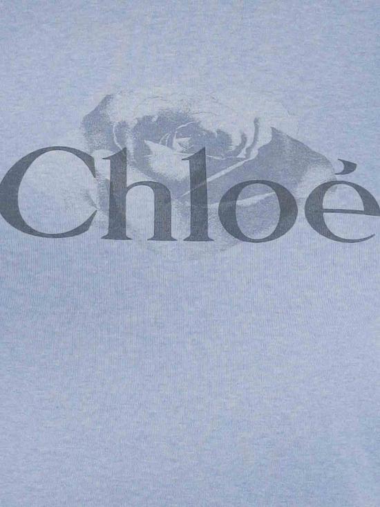  끌로에 반팔 티셔츠 CH25WJH03198433 Blue - CHLOE