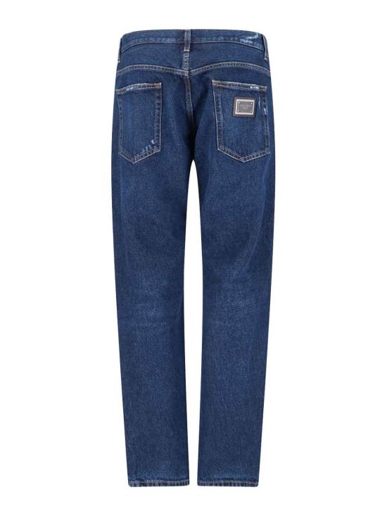 25FW 돌체앤가바나 스트레이트 팬츠 GYJDADG8NK6S9001 Blue - DOLCE & GABBANA