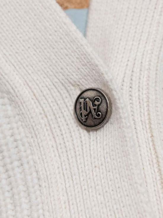 26FW 팜앤젤스 가디건 PWHB045F25KNI0010330 Cream - PALM ANGELS