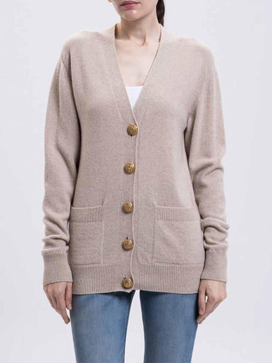 25FW 발망 가디건 FF1KL255KI870BX Beige - BALMAIN