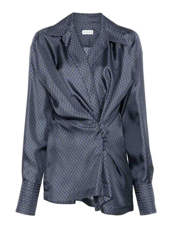 25FW 드리스 반 노튼 블라우스 107812333 Blue