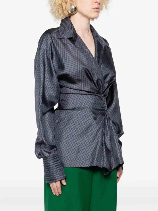 25FW 드리스 반 노튼 블라우스 107812333 Blue - DRIES VAN NOTEN