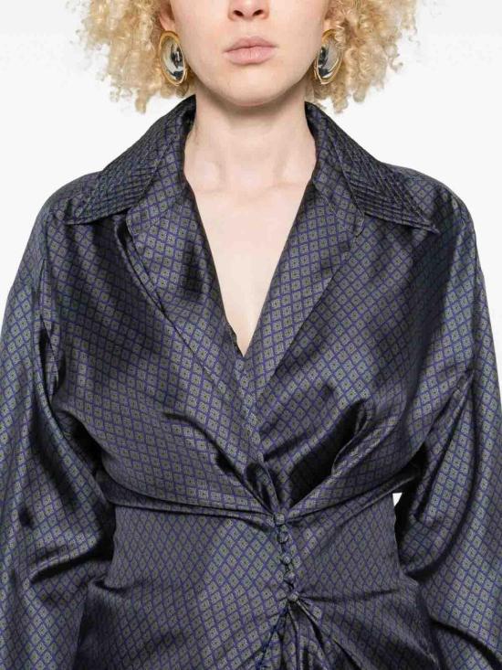 25FW 드리스 반 노튼 블라우스 107812333 Blue - DRIES VAN NOTEN